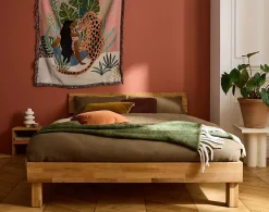 Lisa Design Bonnie - cadre de lit - 140x200 cm - chêne massif - Best