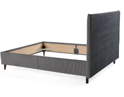 Best Mobilier Botticelli - cadre de lit - 160x200 - en velours côtelé -