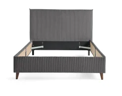 Best Mobilier Botticelli - cadre de lit - 160x200 - en velours côtelé -
