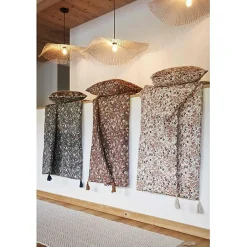 L'Effet Papillon Bout de lit "Capucine" 90 x 200 cm "Gaze de Coton" - Capucine Pampa - 90 x 200 cm