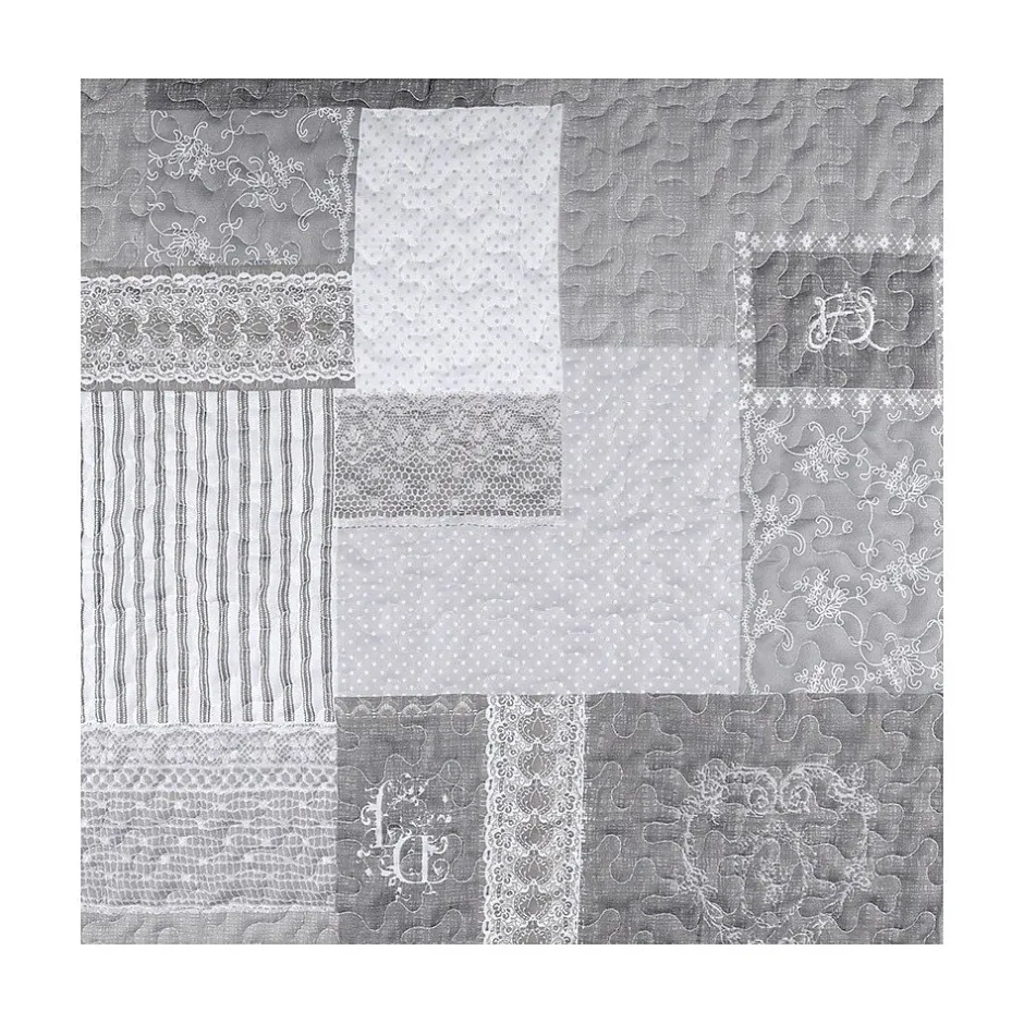 Lovely Casa Boutis 240x260 avec 2 taies et sac Arkansas gris Discount