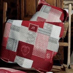 Lovely Casa Boutis 220x240 avec 2 taies et sac Arkansas rouge