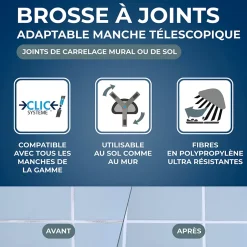 Starwax Brosse à joints de carrelage mural ou de sol, New