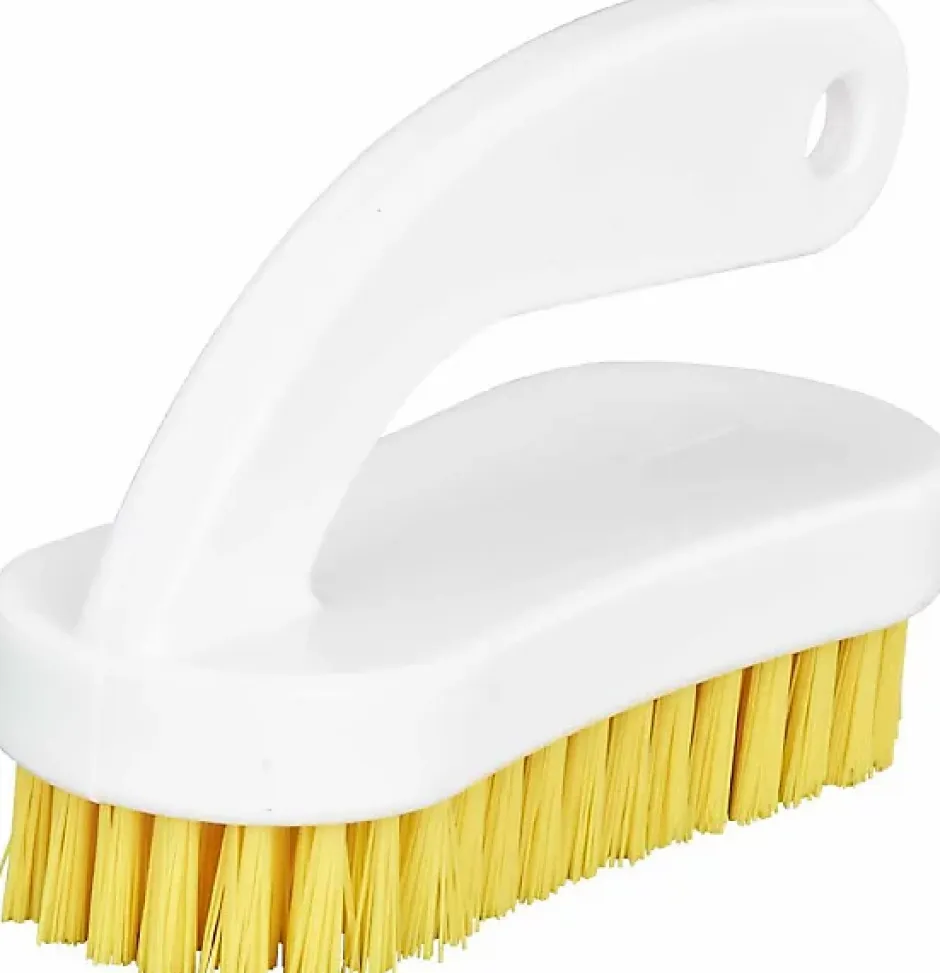 Guialto Brosse à Ongle Avec Poignée 12 cm - - Jaune - l4.5- L0.1- P0.1- h7.5 New
