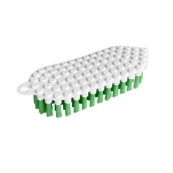 GoodHome Brosse à récurer flexible poils rigide blanc l.7cm