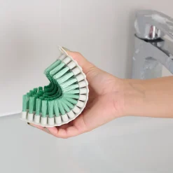 GoodHome Brosse à récurer flexible poils rigide blanc l.7cm