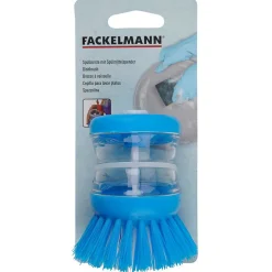 Fackelmann Brosse à vaisselle avec réservoir pour liquide vaisselle Tecno