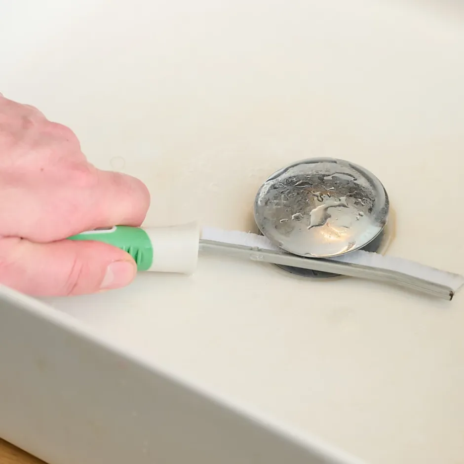 GoodHome Brosse joints carrelage poils rigide blanc l.2.5 cm Discount