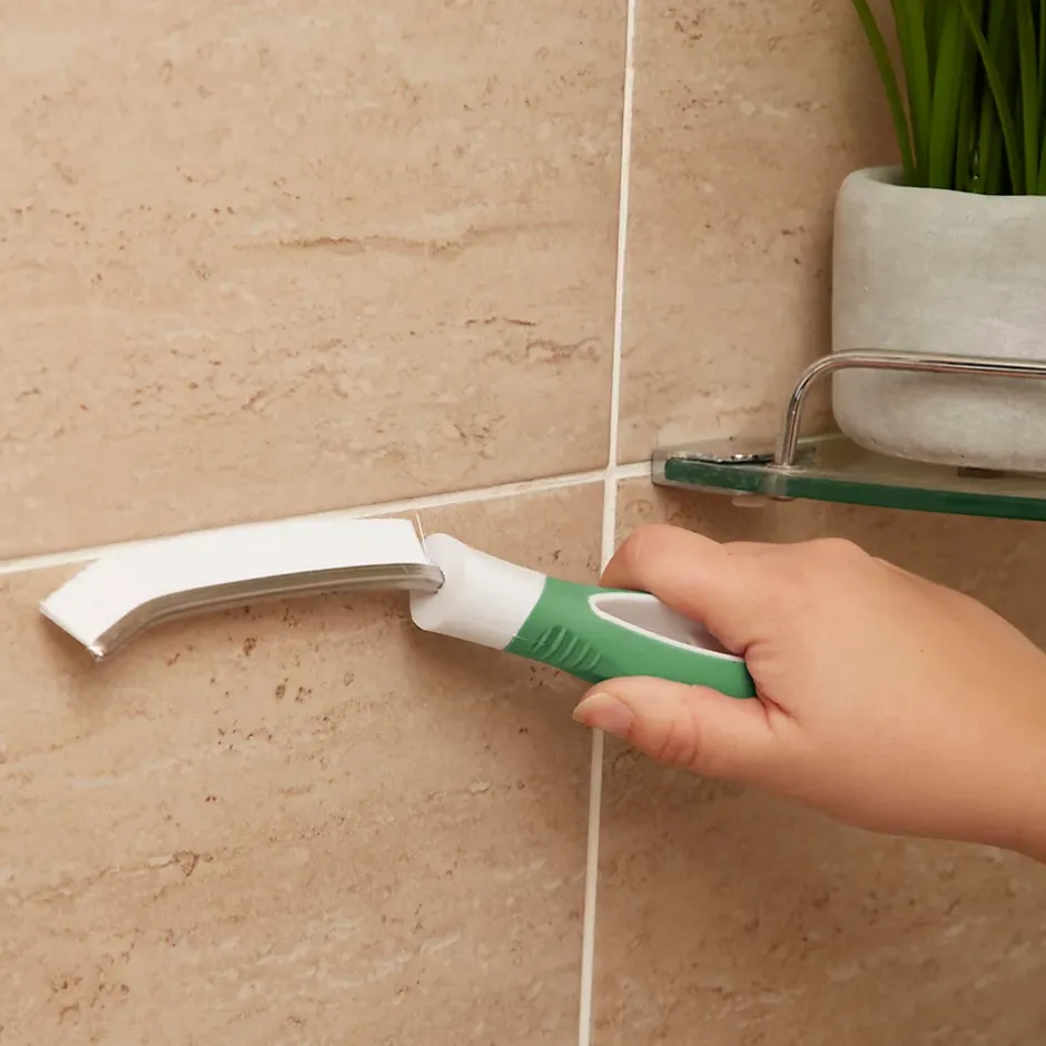 GoodHome Brosse joints carrelage poils rigide blanc l.2.5 cm Discount