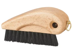 Gerlon Brosse époussette en soie naturelle manche en bois New
