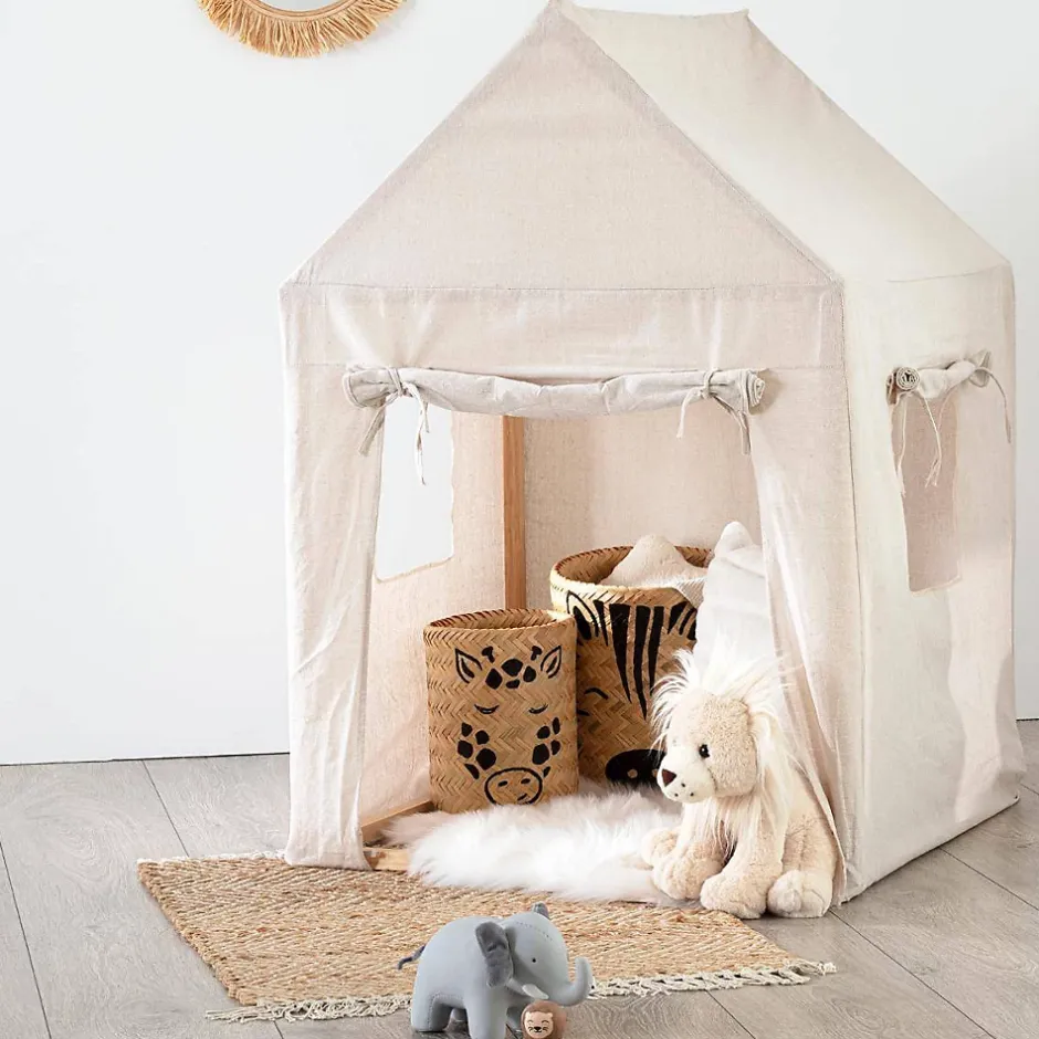 Atmosphera Créateur D'Intérieur Cabane enfant - structure pin - toile coton H116 cm - Atmosphera Sale