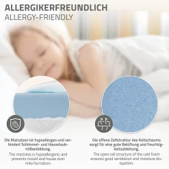 Ml-Design Cadre de lit en acier pour chambre à coucher + sommier à lattes matelas 90x200cm Outlet