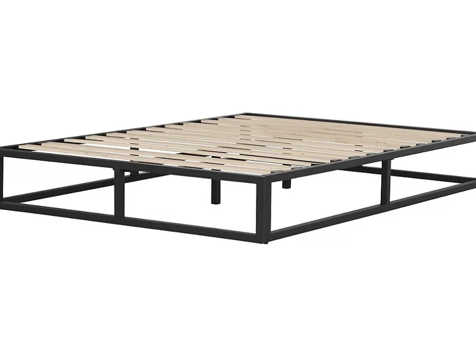 Habitat Et Jardin Cadre de lit en métal 160 x 200 cm - Noir