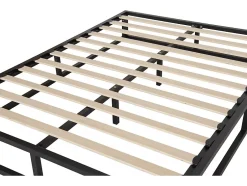Habitat Et Jardin Cadre de lit en métal 160 x 200 cm - Noir
