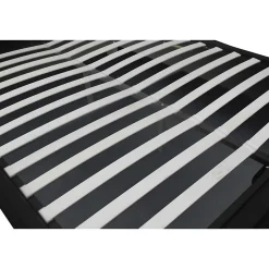Concept Usine Cadre de lit en PU noir avec rangements et LED intégrées 140x190 cm NEW YORK