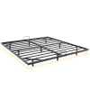 Teeno Cadre de lit métallique à LED (140 x200 cm) + ensemble matelas en mousse à mémoire de forme de 17cm d'épaisseur Clearance