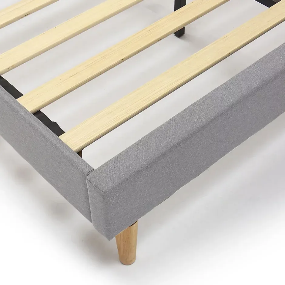 Vs Venta-Stock Cadre de lit plateforme Aroma capitonné 30 cm, 150x190 cm, Gris clair Online