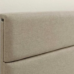 Vs Venta-Stock Cadre de lit plateforme Aroma capitonné 30 cm, 150x190 cm, Beige