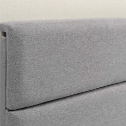 Vs Venta-Stock Cadre de lit plateforme Aroma capitonné 30 cm, 140x190 cm, Gris clair Best