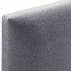 Vs Venta-Stock Cadre de lit rembourré Lauren 30 cm, 140 x 190 cm, Gris foncé Outlet
