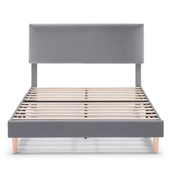 Vs Venta-Stock Cadre de lit rembourré Lauren 30 cm, 90 x 190 cm, Gris foncé Sale