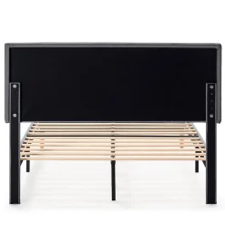Vs Venta-Stock Cadre de lit rembourré Lauren 30 cm, 90 x 190 cm, Gris foncé Sale