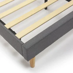 Vs Venta-Stock Cadre de lit rembourré Lauren 30 cm, 90 x 190 cm, Gris foncé Sale