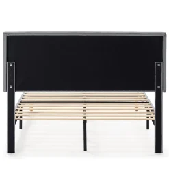 Vs Venta-Stock Cadre de lit rembourré Lauren 30 cm, 150 x 190 cm, Gris clair Best