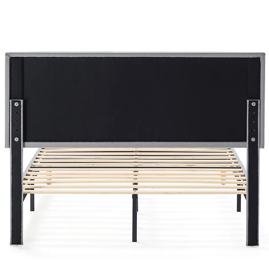 Vs Venta-Stock Cadre de lit rembourré Rosi 30 cm, 90x190 cm, Gris clair Best