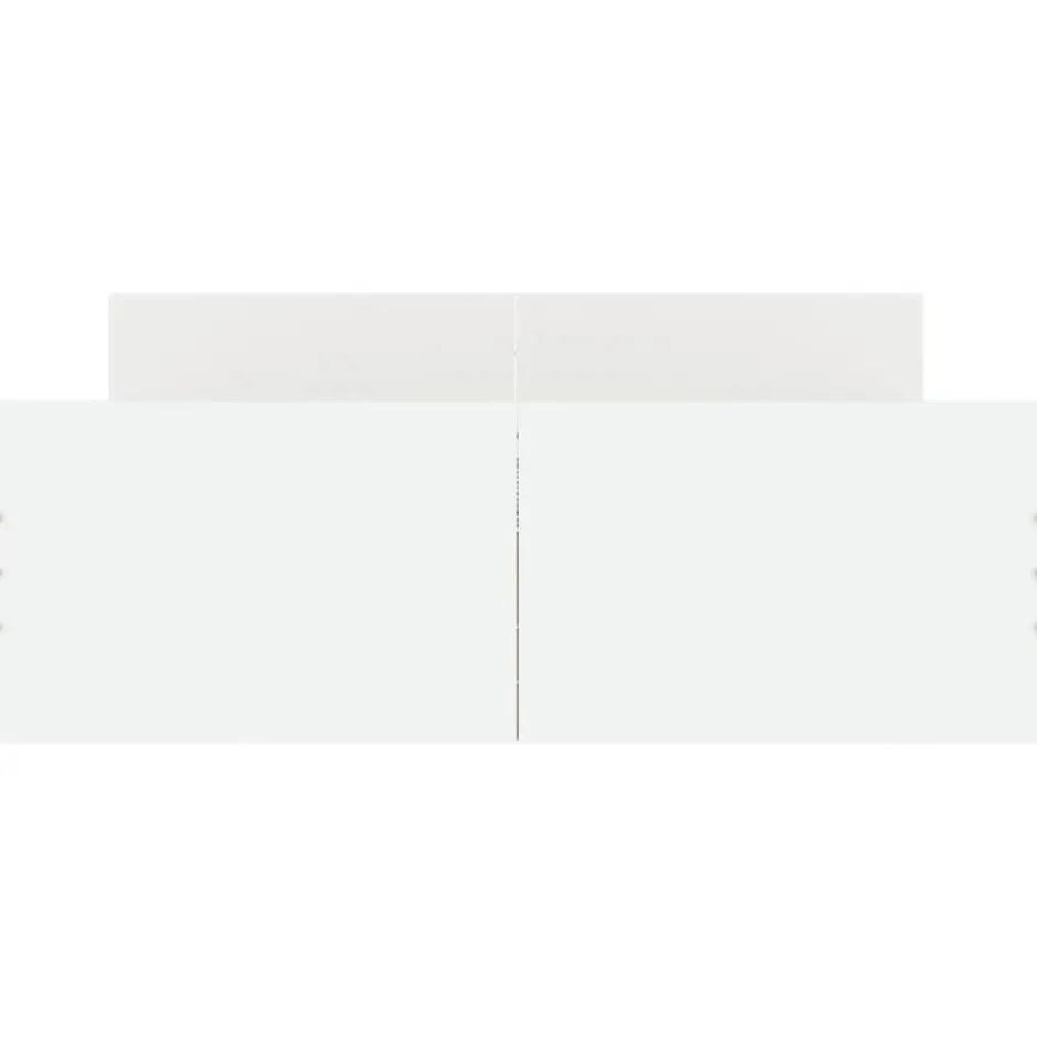 Vidaxl Cadre de lit sans matelas blanc 120x190 cm