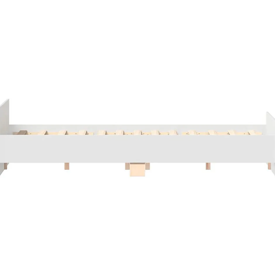 Vidaxl Cadre de lit sans matelas blanc 120x190 cm