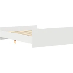 Vidaxl Cadre de lit sans matelas blanc 120x190 cm