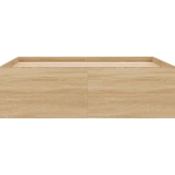 Vidaxl Cadre de lit sans matelas chêne sonoma 120x190 cm Sale
