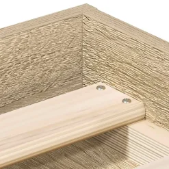 Vidaxl Cadre de lit sans matelas chêne sonoma 120x190 cm Sale