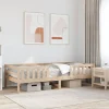 Vidaxl Cadre de lit sans matelas 90x190 cm bois de pin massif