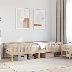 Vidaxl Cadre de lit sans matelas 90x190 cm bois de pin massif
