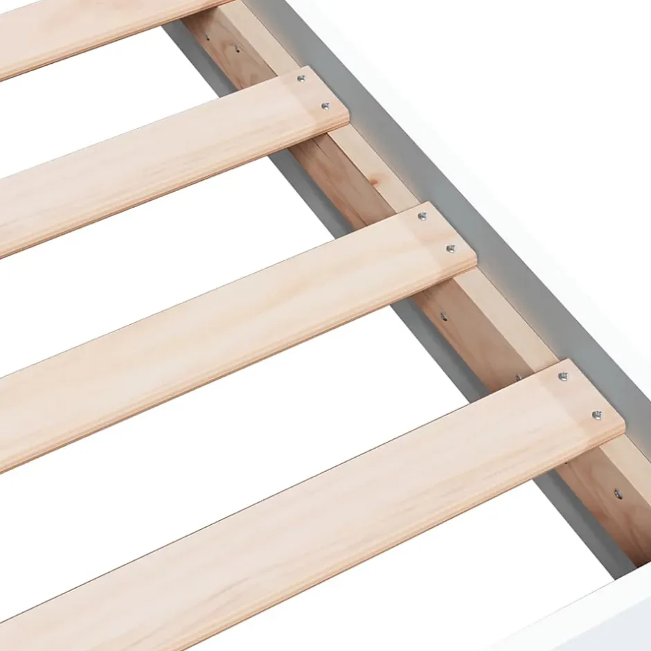 Vidaxl Cadre de lit sans matelas blanc 160x200 cm bois d ingénierie Clearance