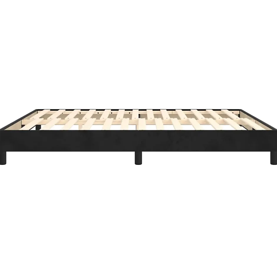 Vidaxl Cadre de lit sans matelas noir 180x200 cm velours Hot
