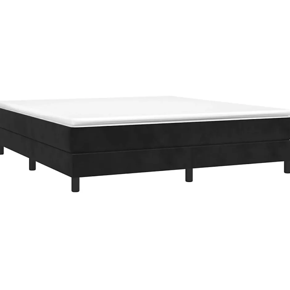 Vidaxl Cadre de lit sans matelas noir 180x200 cm velours Hot