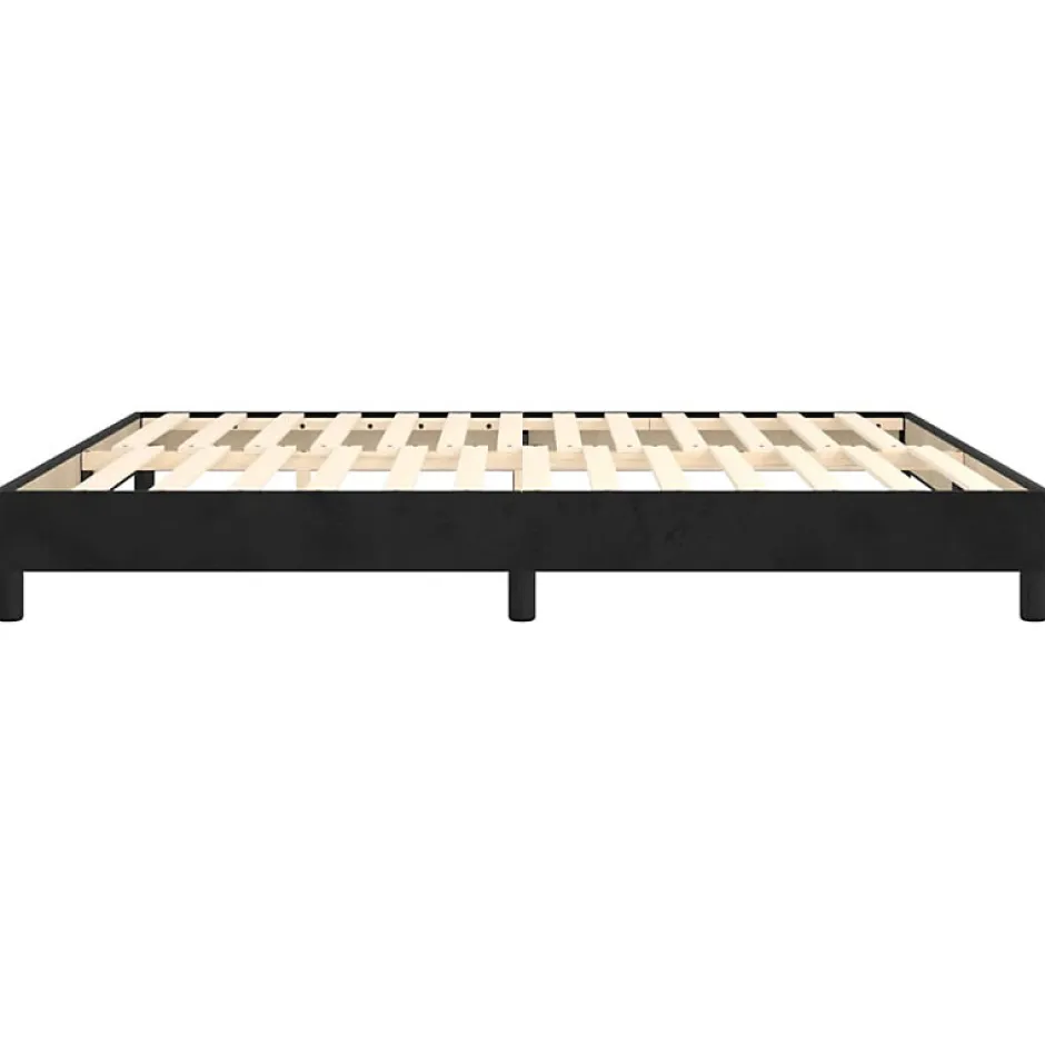 Vidaxl Cadre de lit sans matelas noir 180x200 cm velours Hot
