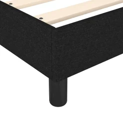 Vidaxl Cadre de lit sans matelas noir 180x200 cm tissu
