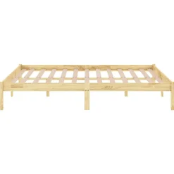 Vidaxl Cadre de lit sans matelas bois massif 140x190 cm