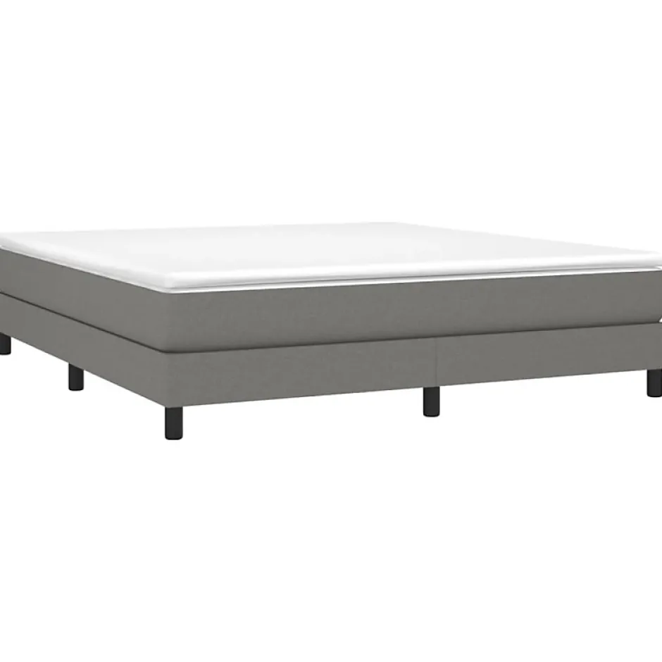 Vidaxl Cadre de lit sans matelas gris foncé 180x200 cm tissu Sale