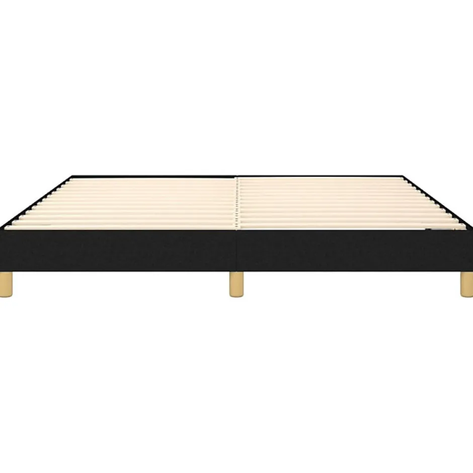 Vidaxl Cadre de lit sans matelas noir 180x200 cm tissu Best