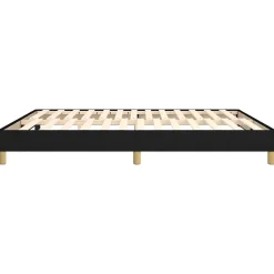 Vidaxl Cadre de lit sans matelas noir 180x200 cm tissu Best