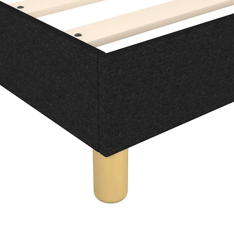 Vidaxl Cadre de lit sans matelas noir 180x200 cm tissu Best