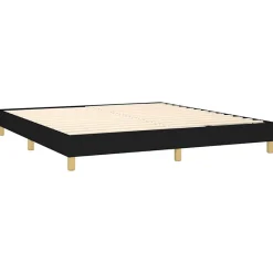 Vidaxl Cadre de lit sans matelas noir 180x200 cm tissu Best