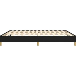Vidaxl Cadre de lit sans matelas noir 180x200 cm tissu Best