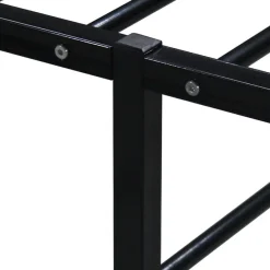 Vidaxl Cadre de lit sans matelas noir métal 160x200 cm