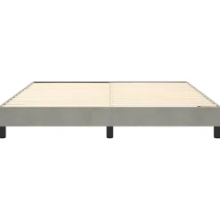 Vidaxl Cadre de lit sans matelas gris clair 180x200 cm velours